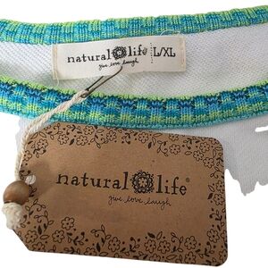 NWT Natural Life Oversized Knit Trim Pullover Sweatshirt L/XL